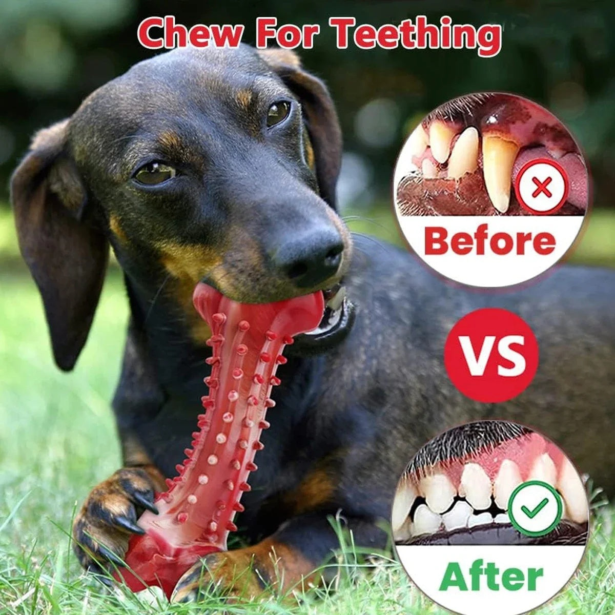 Natural Rubber Chew Toy Suitable For Aggressive Dogs - Durable And Long-Lasting Suitable For Dogs Chewing Heavy Objects