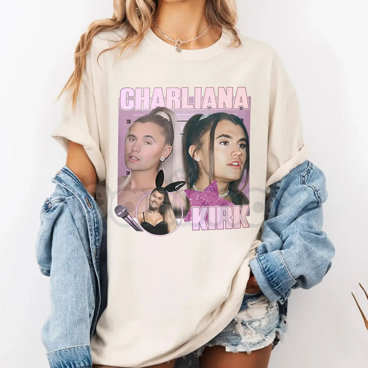 Charliana Kirk Meme T-Shirt - "We're Charlie" Funny Graphic Tee, Charliana & Kirk Viral Podcast Apparel, Trendy Pop Culture Humor Shirt