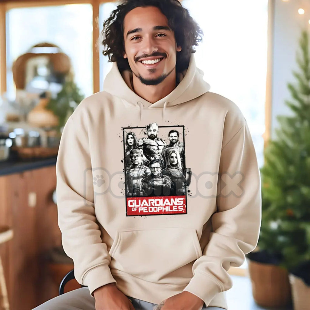 GOP Guardians of Pedos Statement Hoodie – Edgy Political Satire Pullover, Unisex Social Commentary Apparel