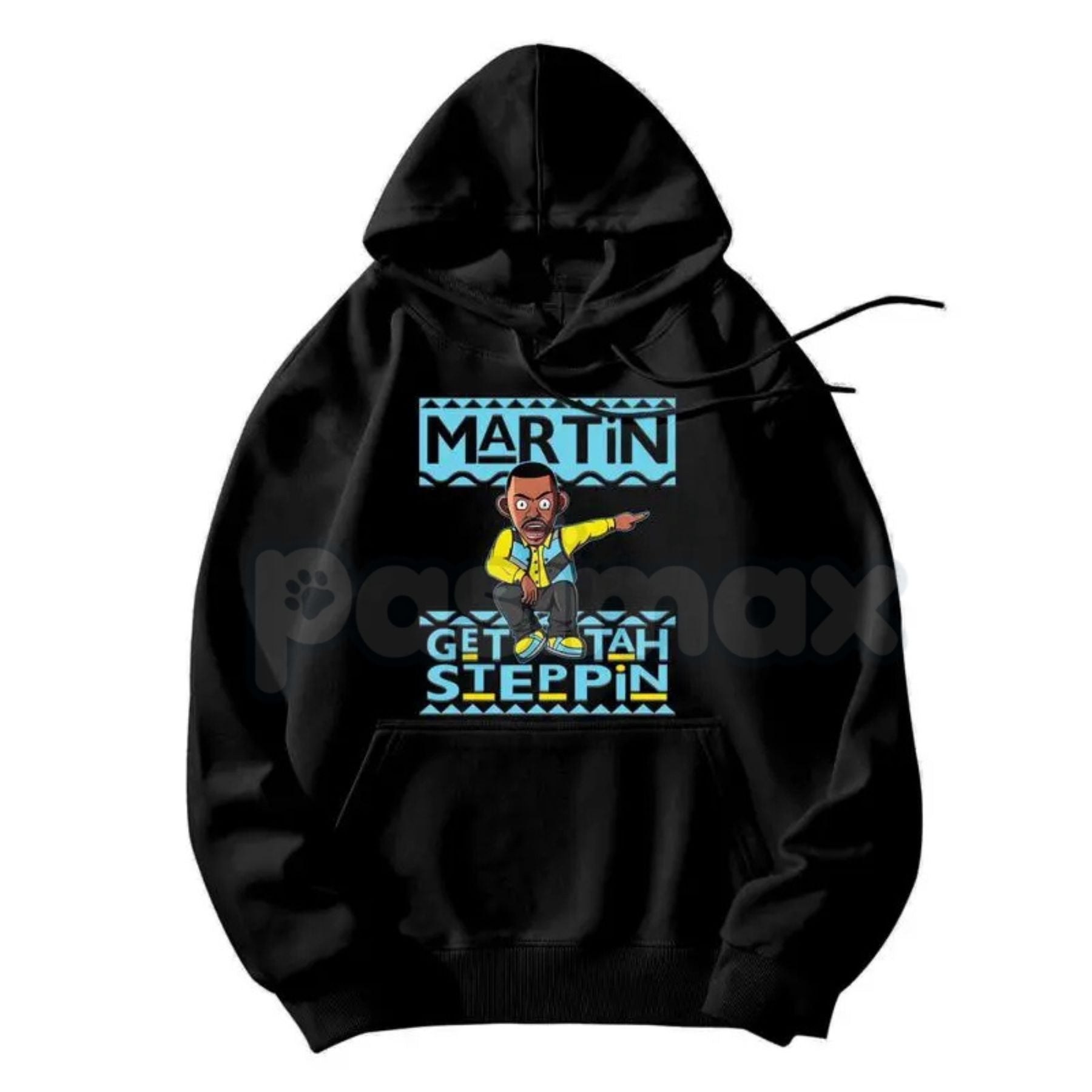 Martin "Get Tah Steppin" 90s Sitcom Hoodie – Vintage Urban Streetwear, Classic Comedy Quote Pullover, Men's Retro Nostalgia Apparel