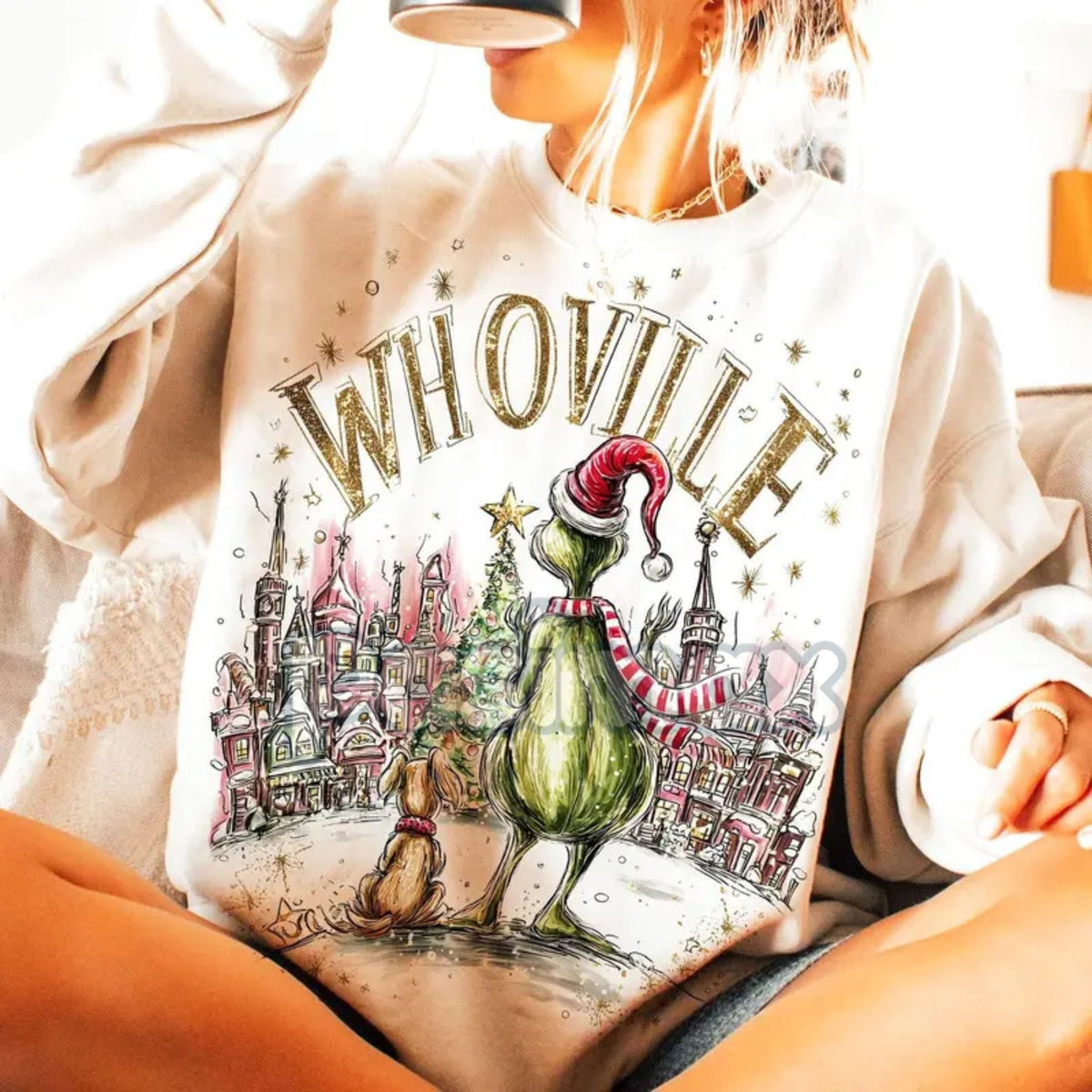 Retro Grinchmas Christmas Sweatshirt – Vintage Holiday Movie Pullover for Grinch Fans