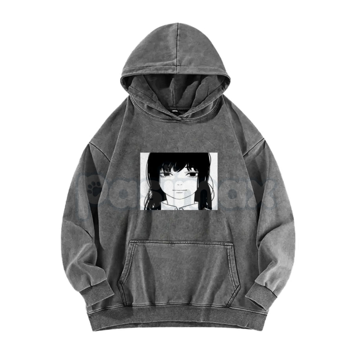 Asa Stare Chainsaw Man Hoodie – Fun Anime & Manga Reference Pullover, Vintage Washed Fit
