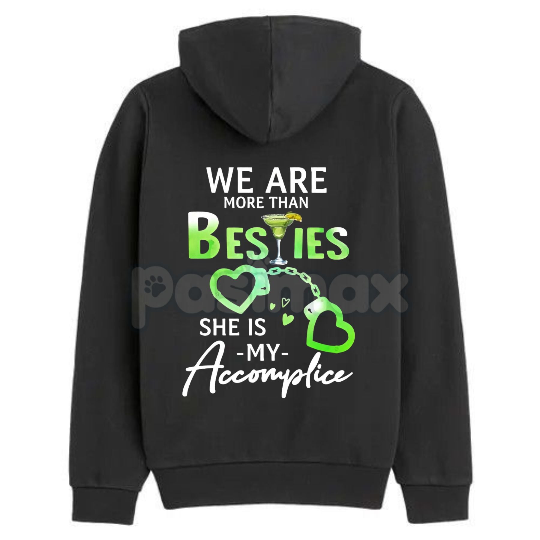 Matching Best Friend Hoodie – "We Are More Than Besties" Graphic Fleece Pullover, Casual Unisex Couple Gift