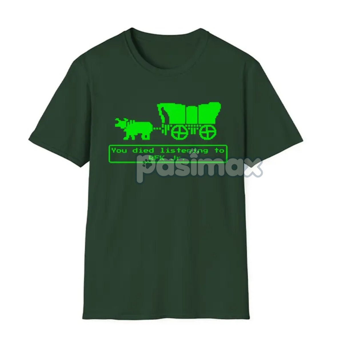 Jr Oregon Trail T-Shirt - Anti-Trump Political Humor Tee, Funny Vintage Game Parody