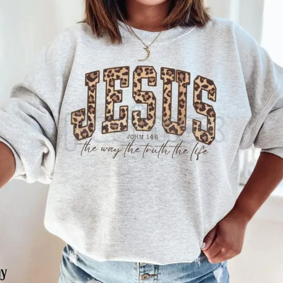 Christian Jesus Sweatshirt – Walk by Faith Religious Crewneck