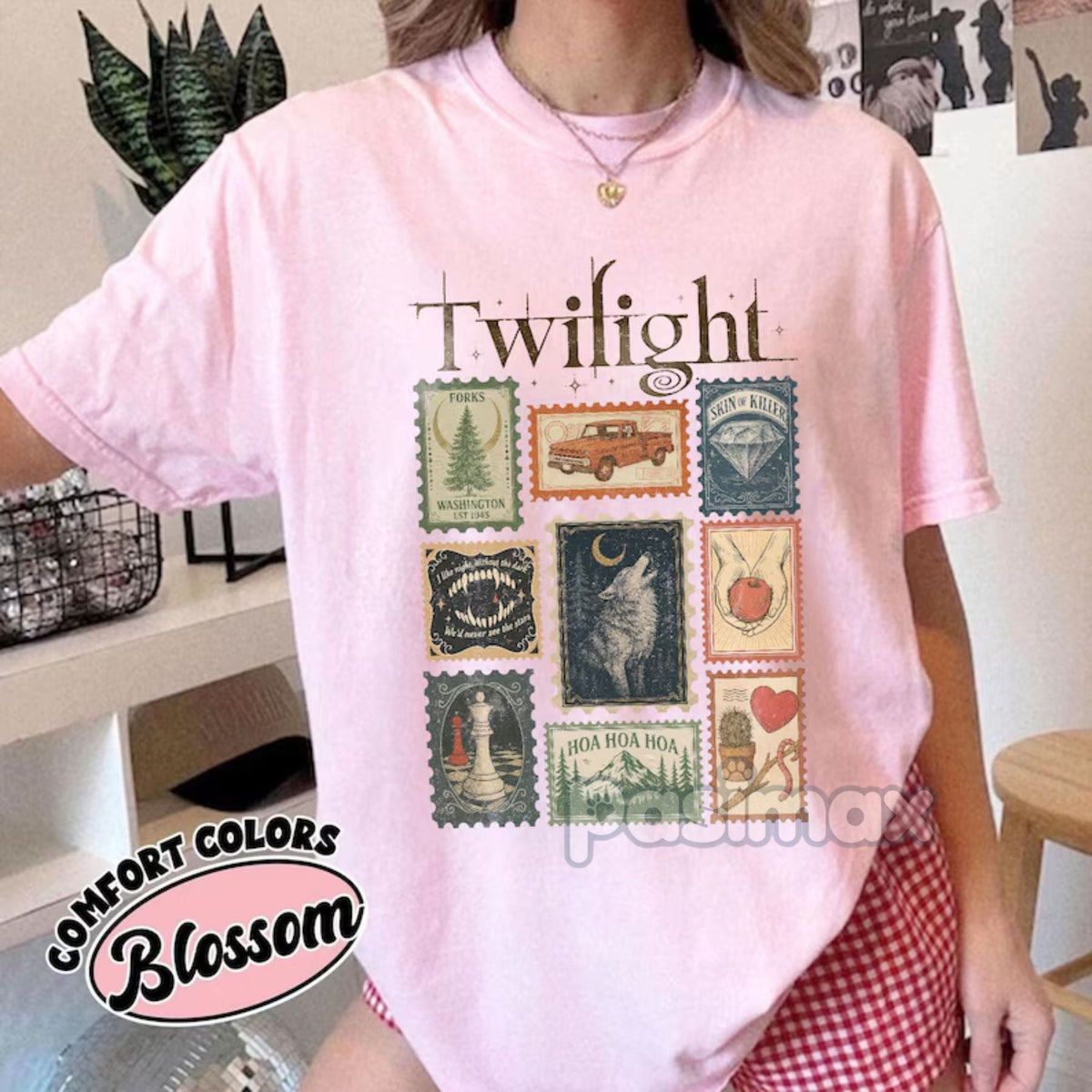 'Forks Washington' Inspired T-shirt – Twilight Fan Merch, Bookish Gift, 'Hoa Hoa Hoa Season' Tee, Team Jacob & Edward Apparel