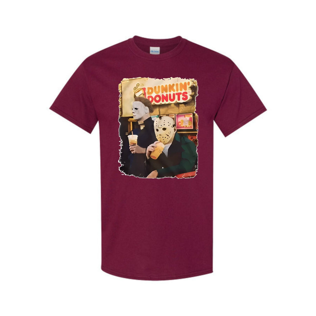 Vintage Horror Cartoon Halloween T-Shirt - Stylish Women's Spooky Top, Retro Gift Idea