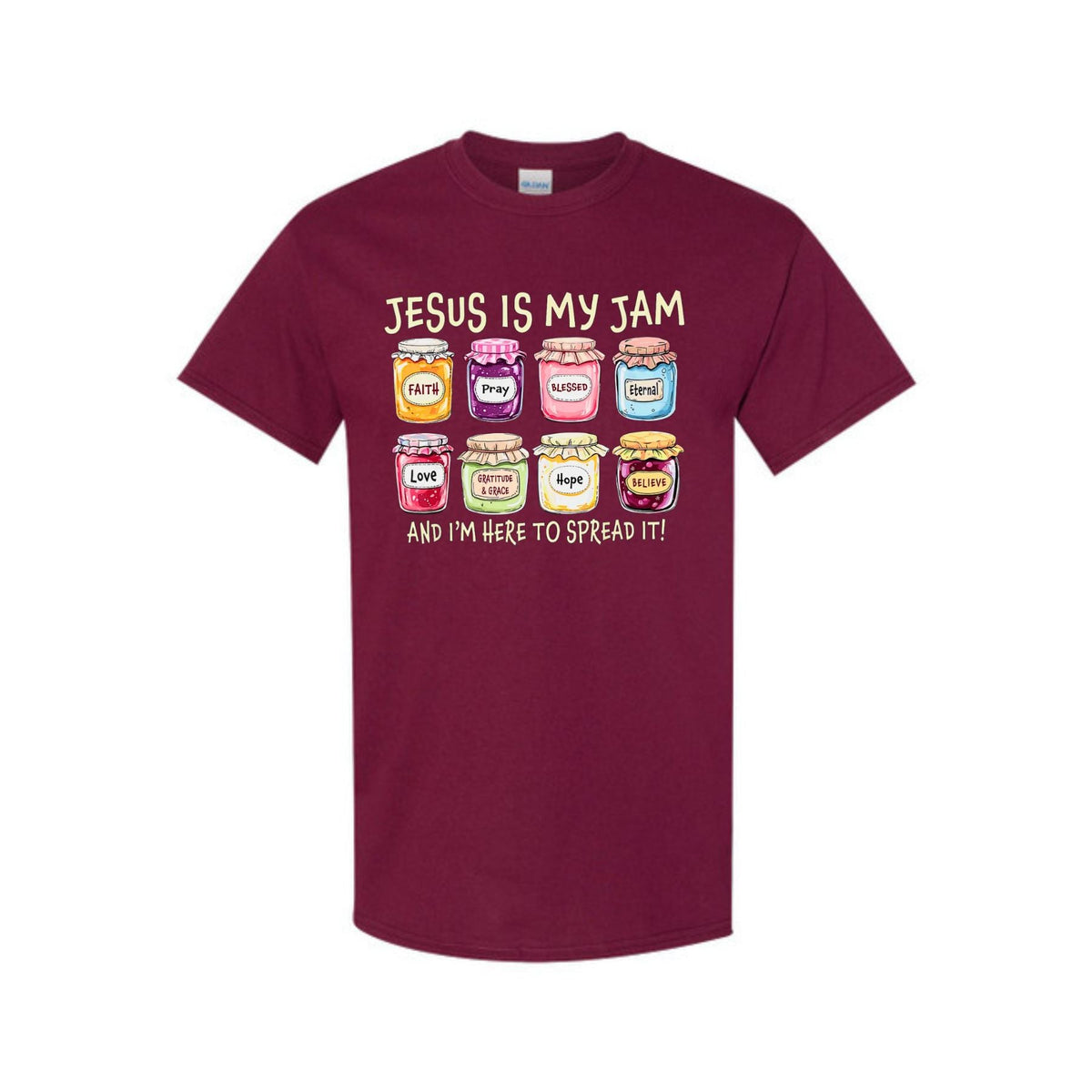 "Jesus Is My Jam" T-Shirt - Humorous Christian Faith Tee, Unisex Casual Shirt