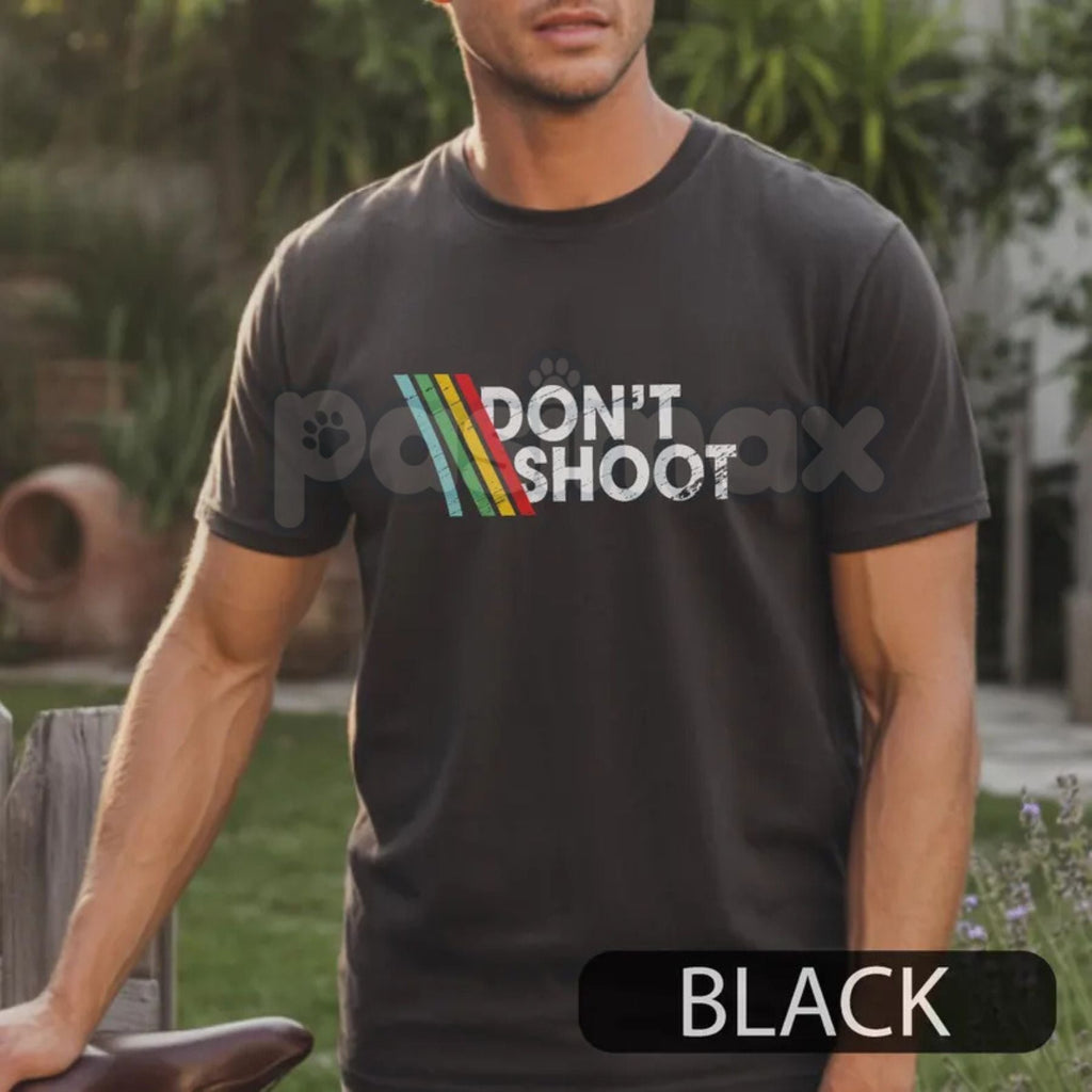 DON'T SHOOT Gaming Shirt - Funny Gamer Slogan Tee, Multiplayer Video Game Apparel, Casual Gaming Streetwear