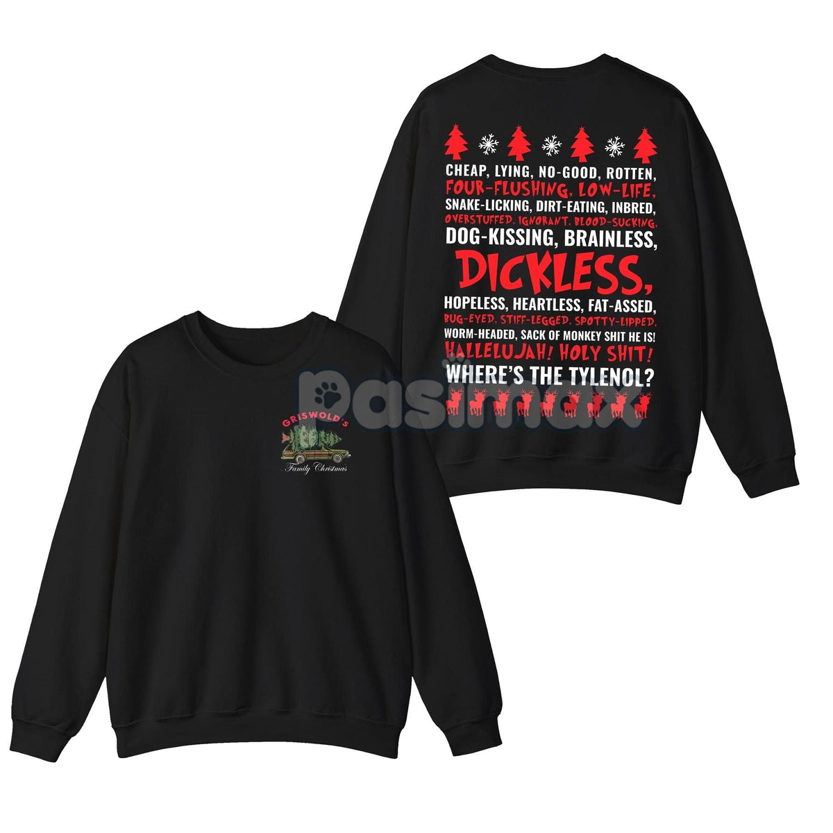 Dickless Griswold Christmas Sweatshirt – Funny National Lampoon's Movie Top