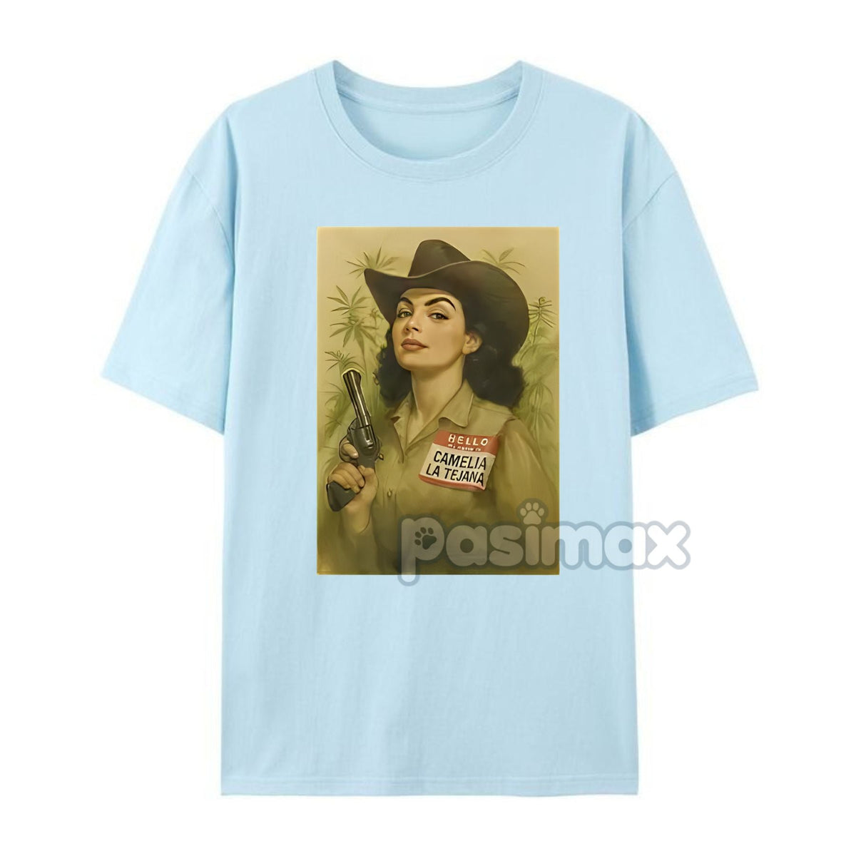Camelia la Tejana T-Shirt - Iconic Folk Legend Apparel, Contrabando y Traición Merch
