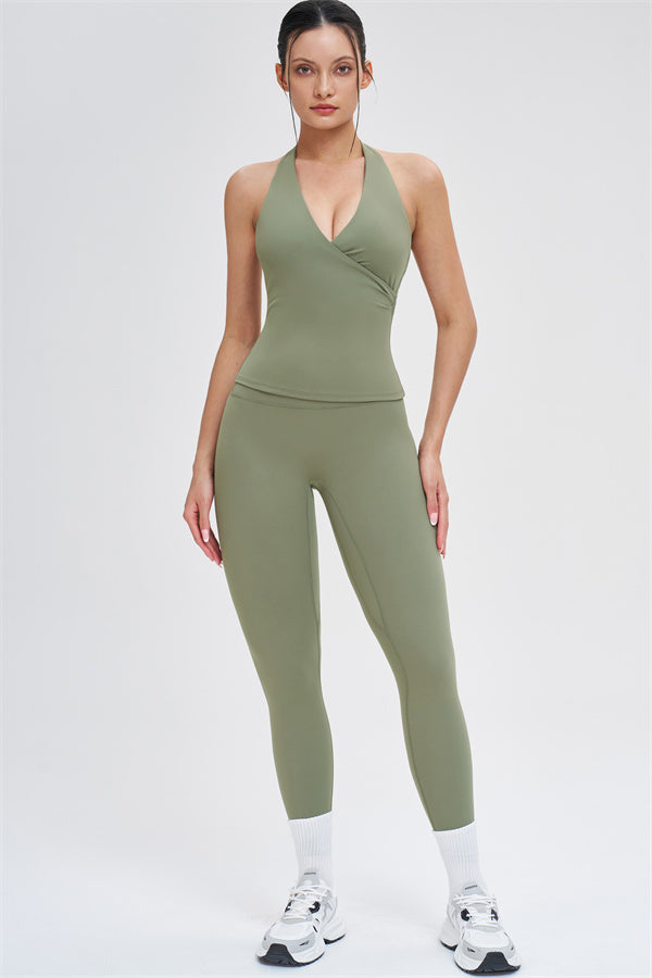 The Stride Crop Top Isabella Leggings 2-Piece Set
