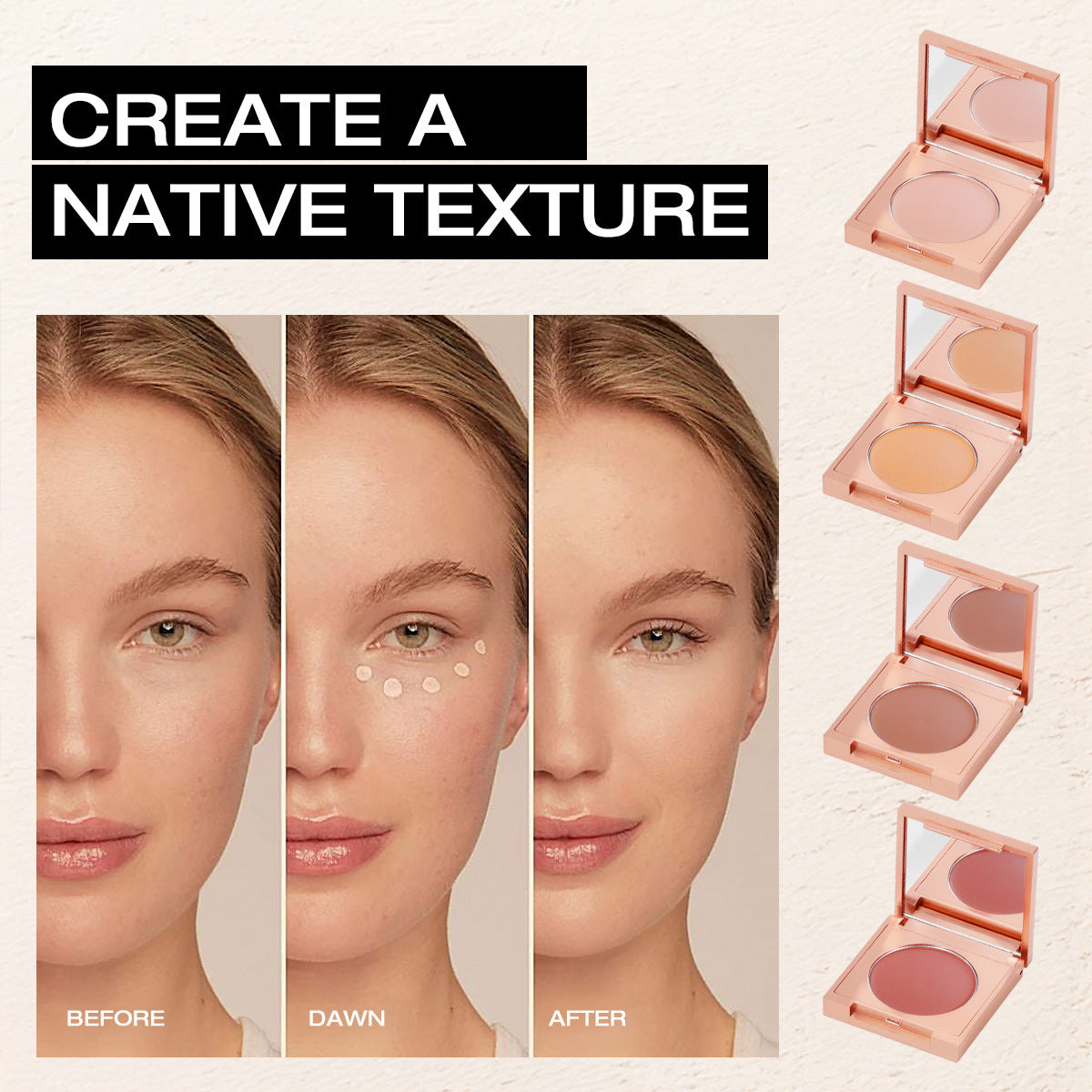 Fundus Creamy Concealer Cover Eye Bags And Dark Circle Natural Cover Skin Blemishes