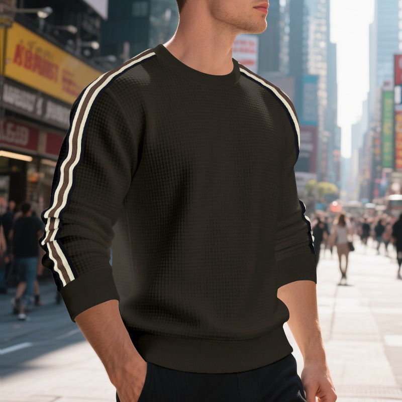 Casual Men's Loose Round Neck Sweater Thin