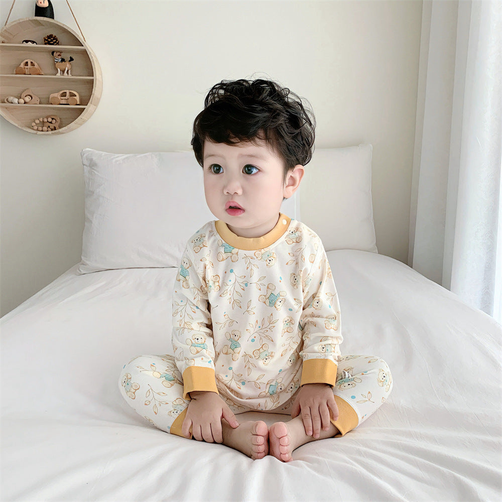 Children's Autumn Clothing Set Pure Cotton
