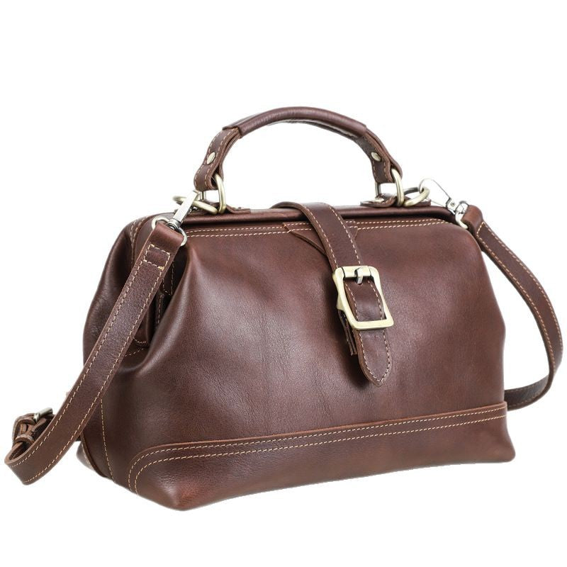 Top Layer Cowhide Dual-use Women's Shoulder Messenger Bag Large Capacity