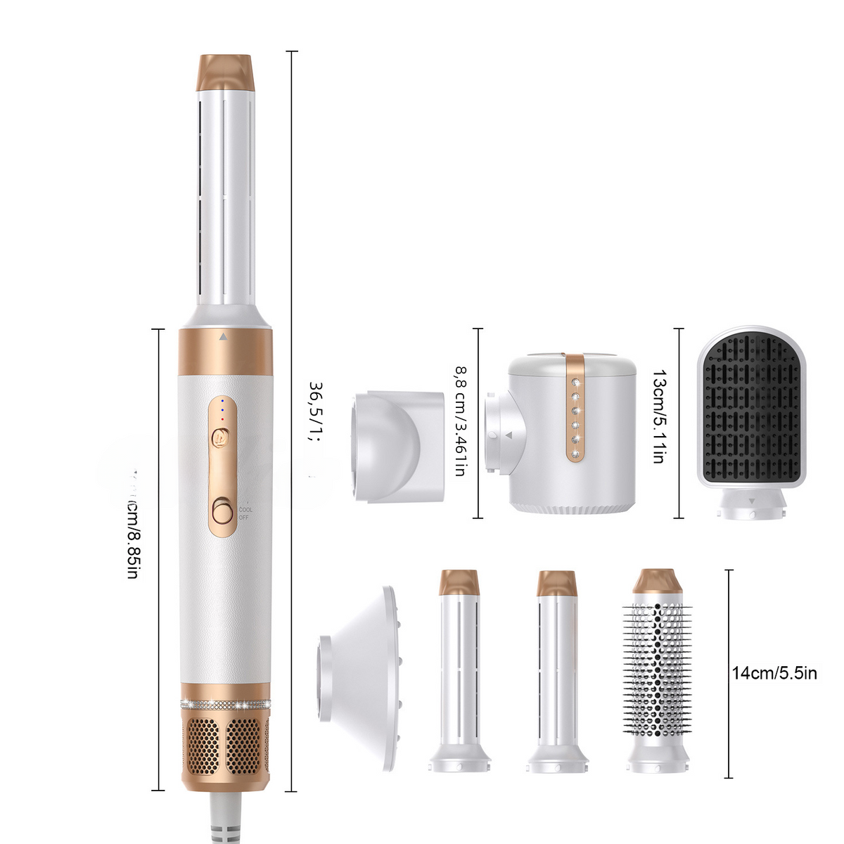 7-in-1 High-Speed Hot Air Brush for Styling