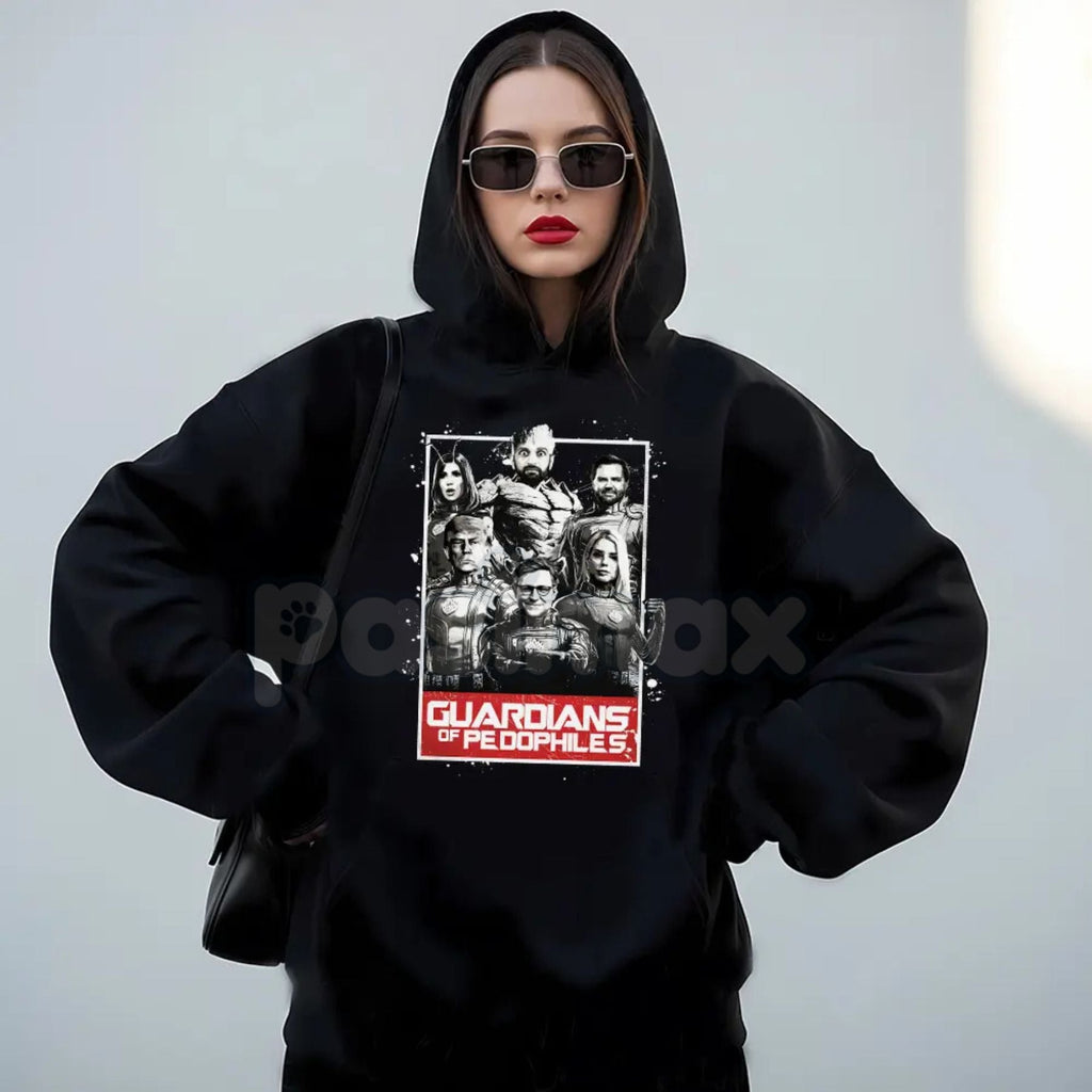 GOP Guardians of Pedos Statement Hoodie – Edgy Political Satire Pullover, Unisex Social Commentary Apparel