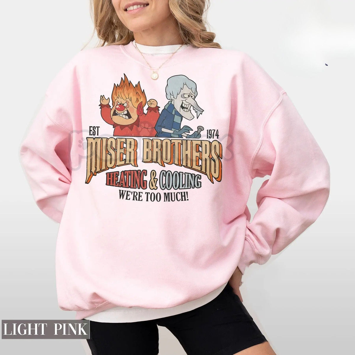 Miser Brothers "We Are Too Much" Heating and Cooling Shirt & Sweater – The Year Without A Santa Claus Holiday Apparel