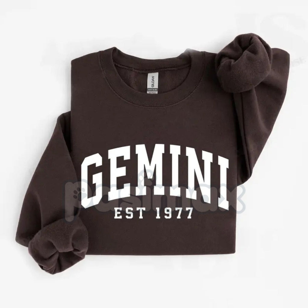 Vintage Zodiac Constellation Sweatshirt – Personalized Astrology Est. [Year] Apparel