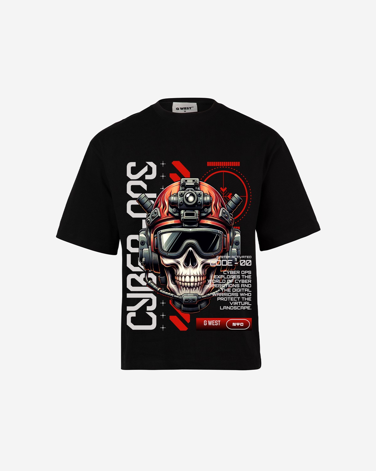 G WEST CYBER OVERSIZED T-Shirt Mens
