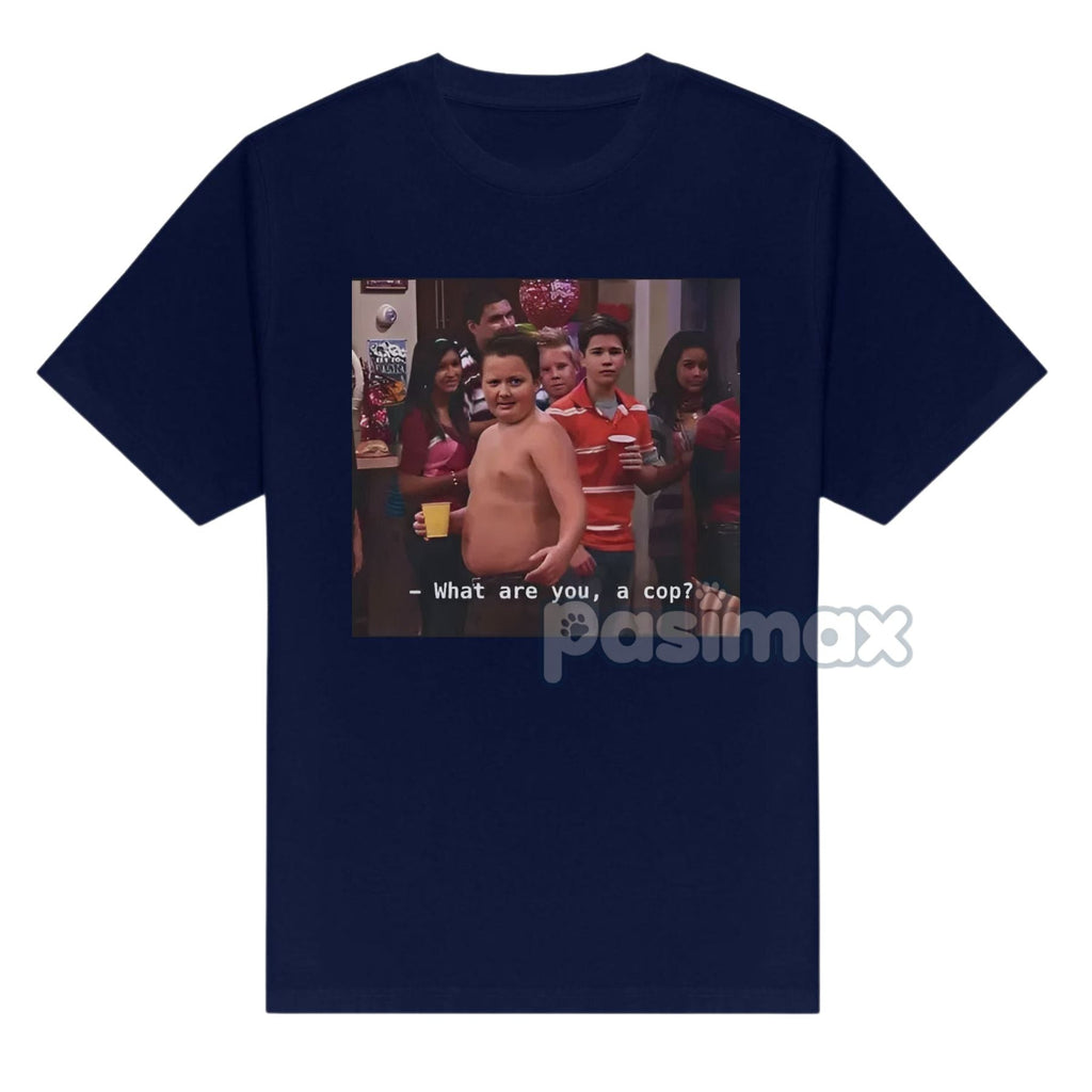 Gibby "What Are You A Cop" T-Shirt - Funny iCarly Quote Tee, Unisex Pop Culture Apparel