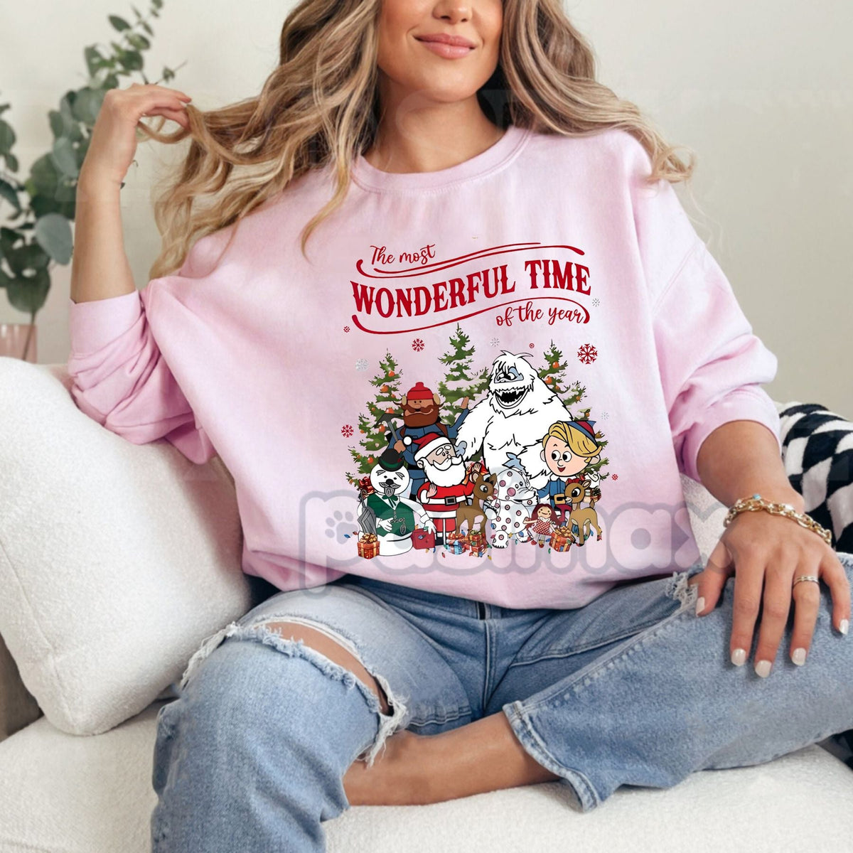 Vintage Rudolph Christmas Sweatshirt – Retro Holiday Crewneck Top