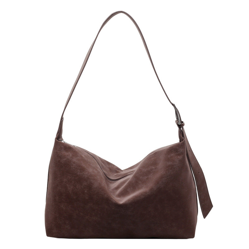 Womens Stylish Casual Minimalist High-Capacity Crossbody Bag