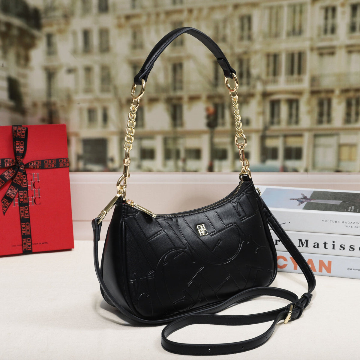 Embossed Letter Underarm Shoulder Crossbody Fashionable Trendy Womens Bag For Stylish Outfits