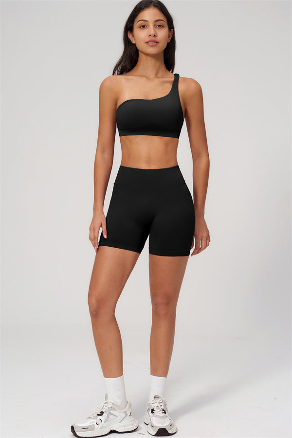 The Empower One-Shoulder Sports Bra