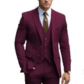 Business Casual Men's Three-piece Suit For Bridegroom Men's Wedding