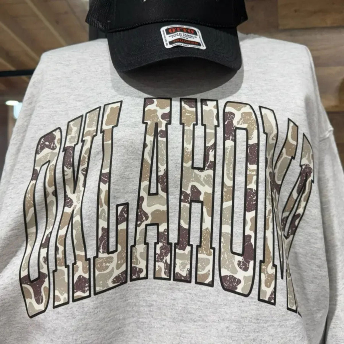 Camo State Sweatshirt – Unisex Camouflage State Pride Crewneck