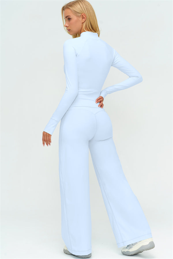 The Twirl Zip Jacket New Straight Leg Pants 2-Piece Set