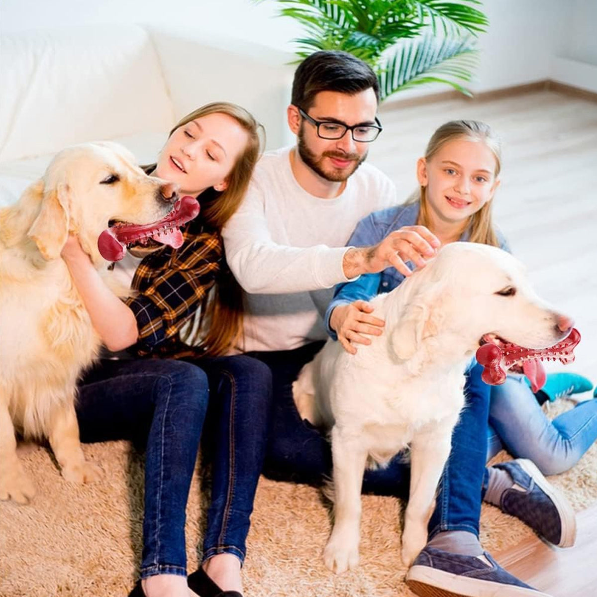 Natural Rubber Chew Toy Suitable For Aggressive Dogs - Durable And Long-Lasting Suitable For Dogs Chewing Heavy Objects