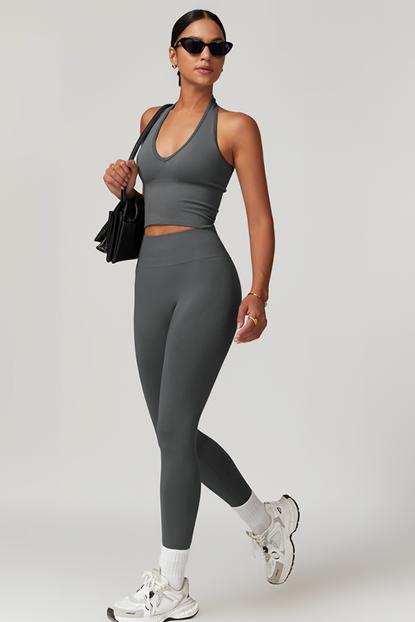 The Delight Halter Top Leggings 2-Piece Set