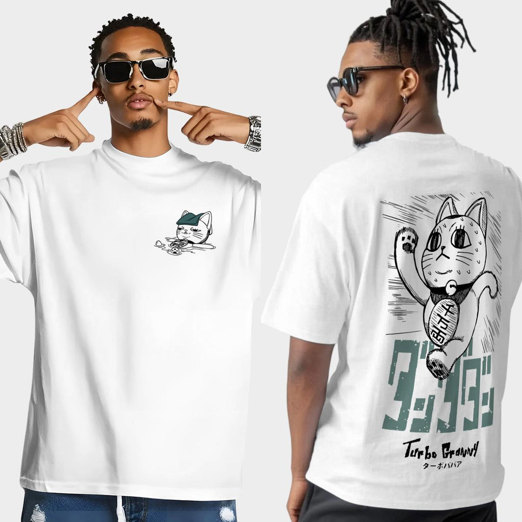 Turbo Granny Dandadan T-Shirt - Okarun & Momo Ayase Anime Graphic Tee, Fan Merch