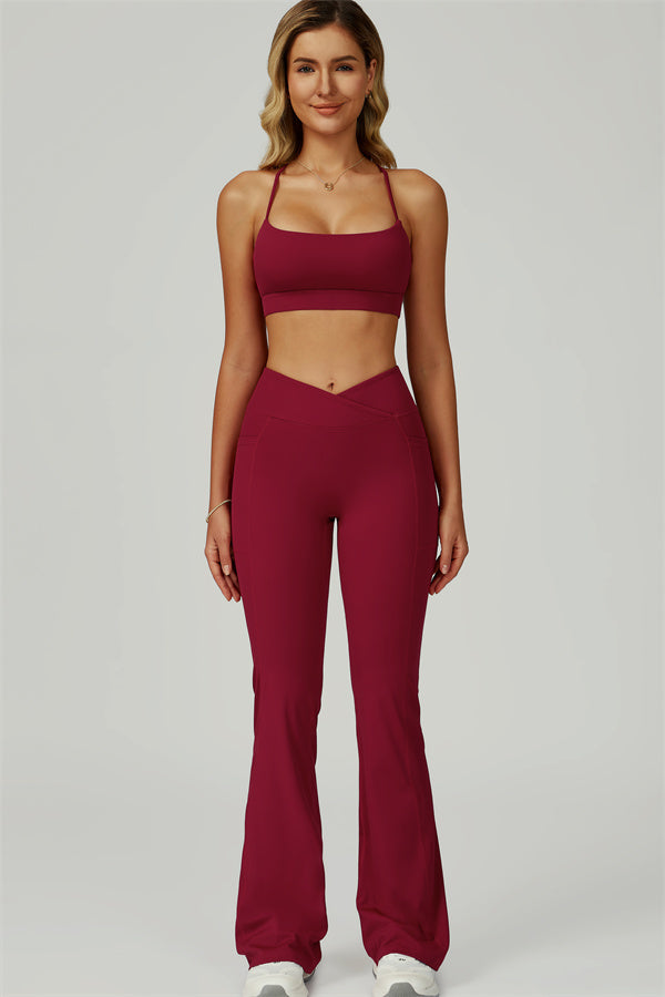 The Flourish Sports Bra Flared Leggings 2-Piece Set