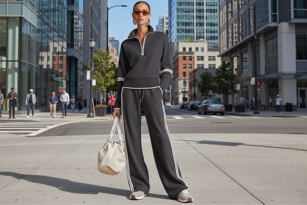 Women’s Casual Long Sleeve Two Piece Sports Set