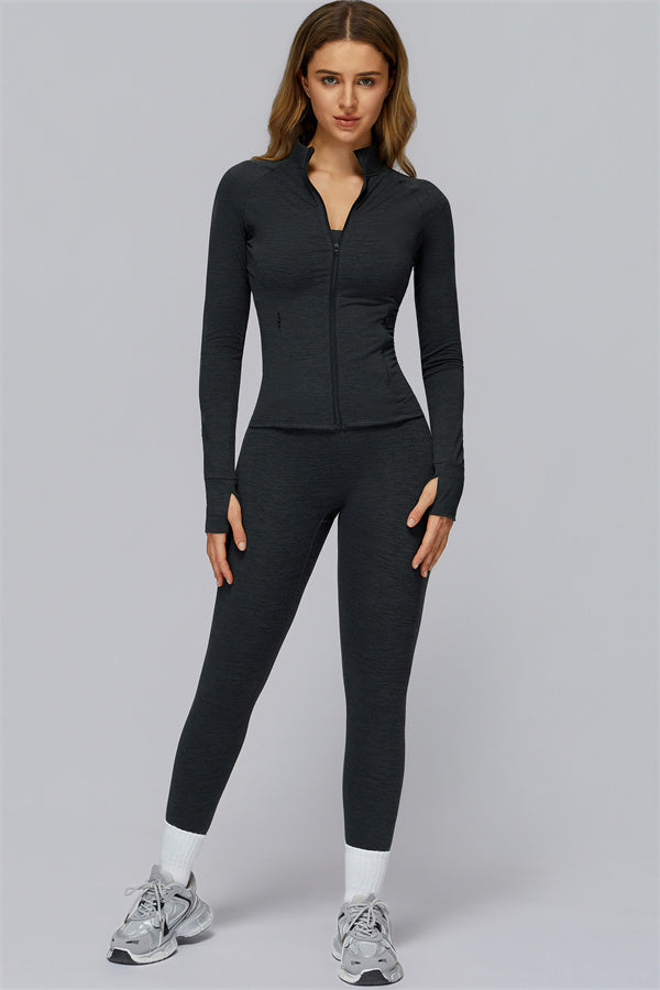 The Radiance Jacket Sports Bra Leggings 3-Piece Set