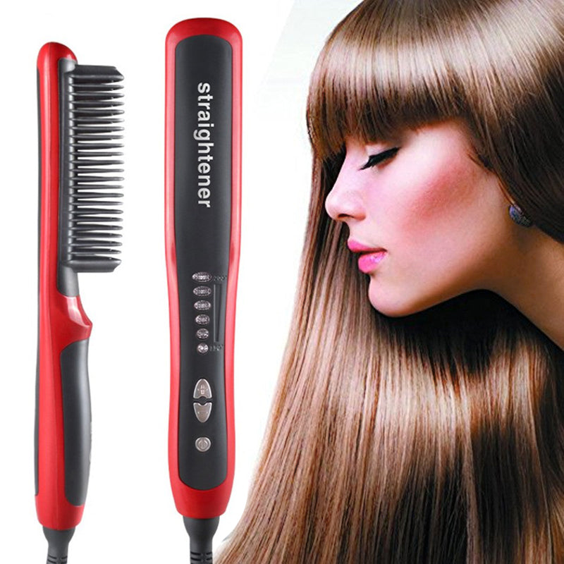 Straightening Brush and Hair Tools for Styling