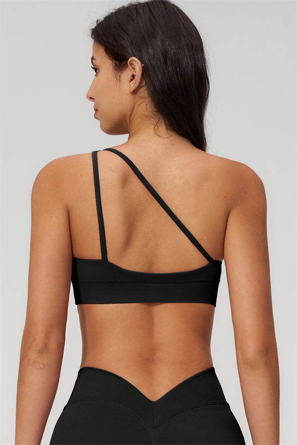 The Empower One-Shoulder Sports Bra
