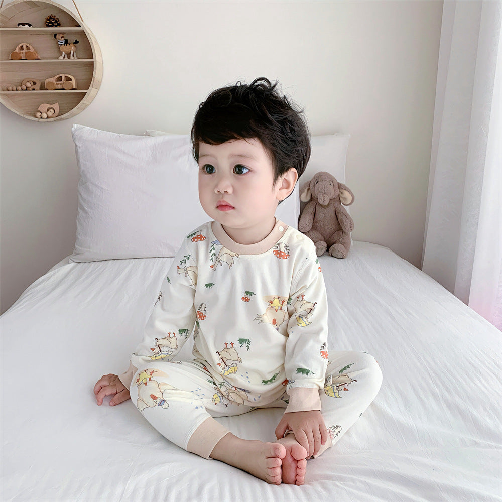 Children's Autumn Clothing Set Pure Cotton