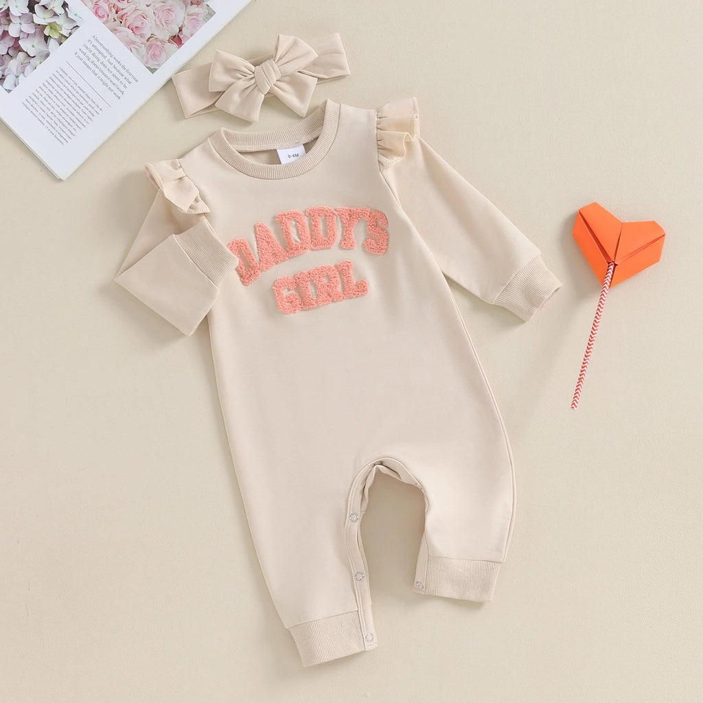 Cute And Soft Floral Crawling And Growing Romper