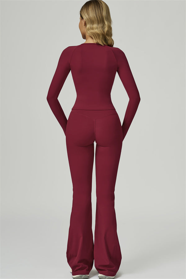 The FlexFit Active Top Flared Leggings 2-Piece Set