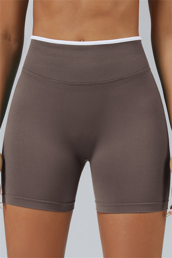 The Elevate Long Sleeve Crop top Shorts 2-Piece Set
