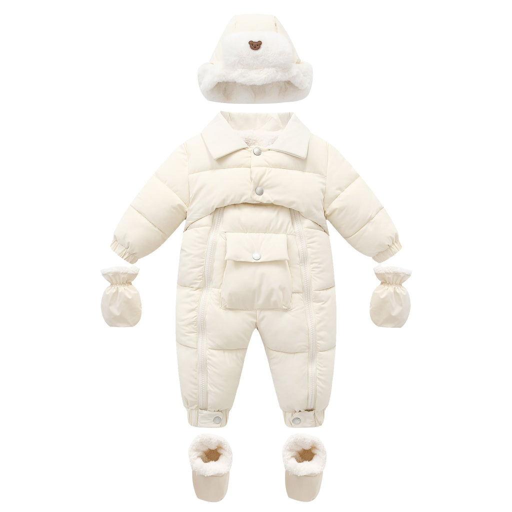 Baby Cotton-padded Thicken Crawler Suit Baby Children Romper