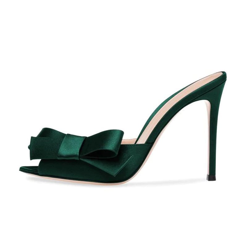 European American Women's Black High Heel Shoes