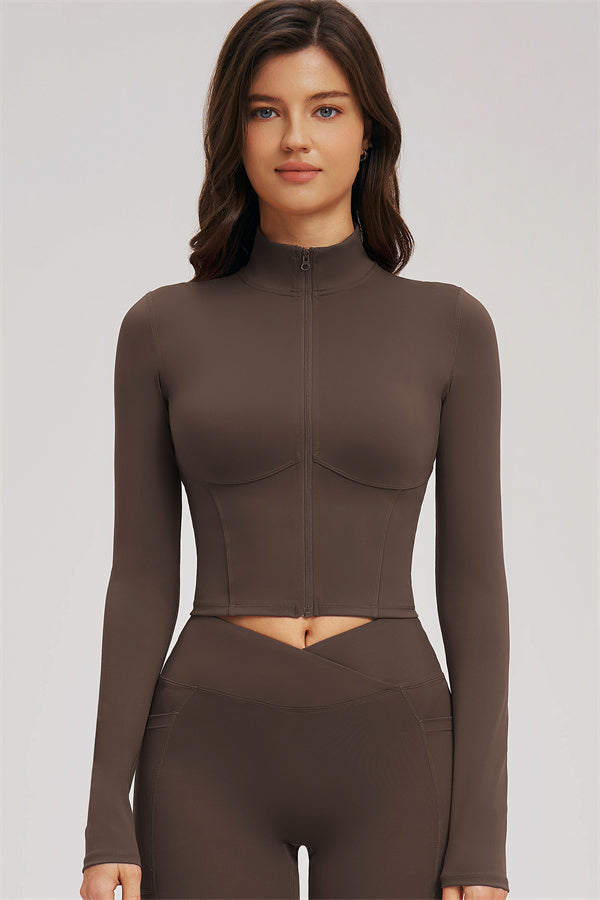 The Sizzle Zip Jacket Sports Bra Leggings 3-Piece Set