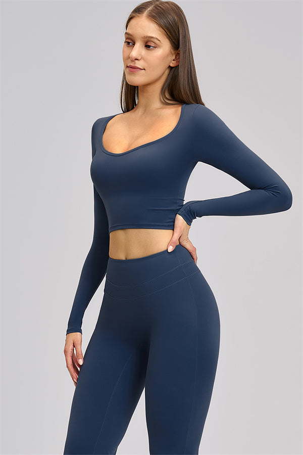 The Stride Long Sleeve T-shirt Flared Leggings 2-Piece Set