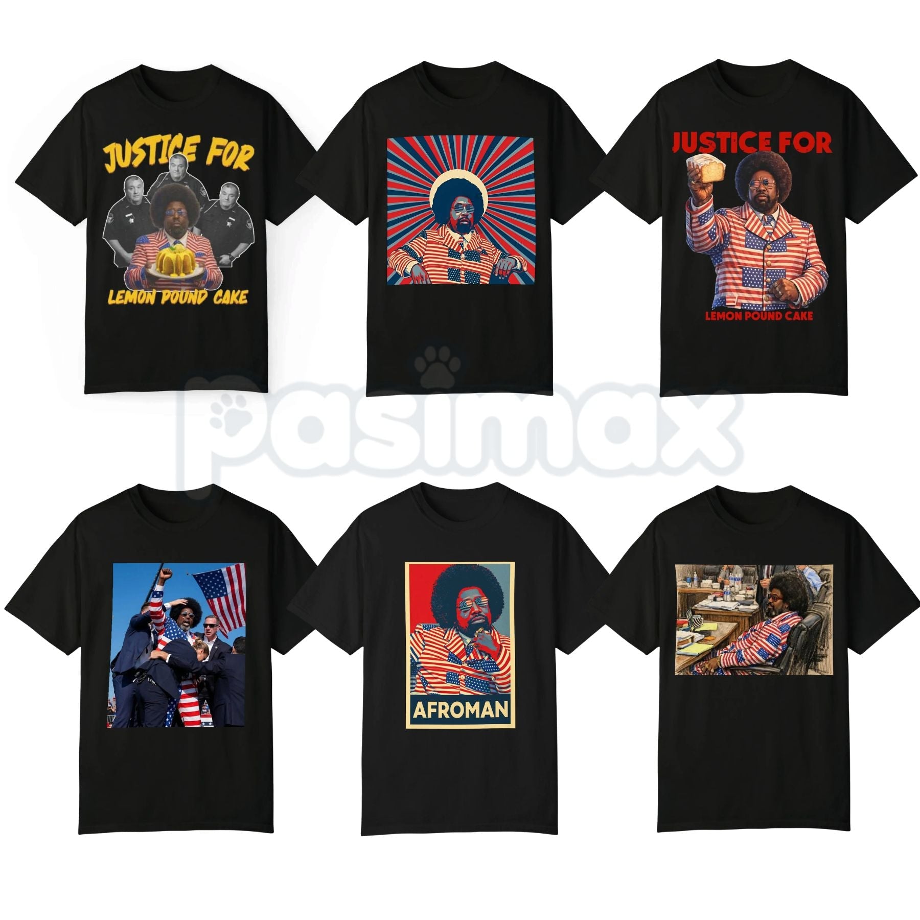 Afroman "Adams County" Lemon Pound Cake T-Shirt – Viral Trial Meme Graphic Tee, Premium 100% Cotton Sheriff's Dept Parody Top, Soft Lived-In Heavyweight Music Video Shirt, Made in USA